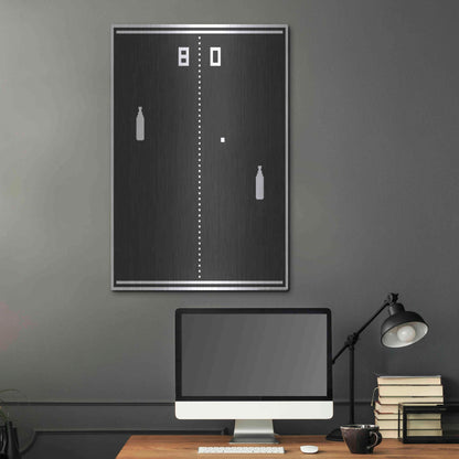 Luxe Metal Art 'New Pong' by JJ Brando, Metal Wall Art,24x36