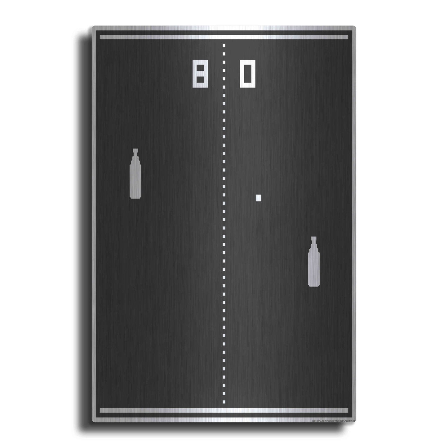 Luxe Metal Art 'New Pong' by JJ Brando, Metal Wall Art