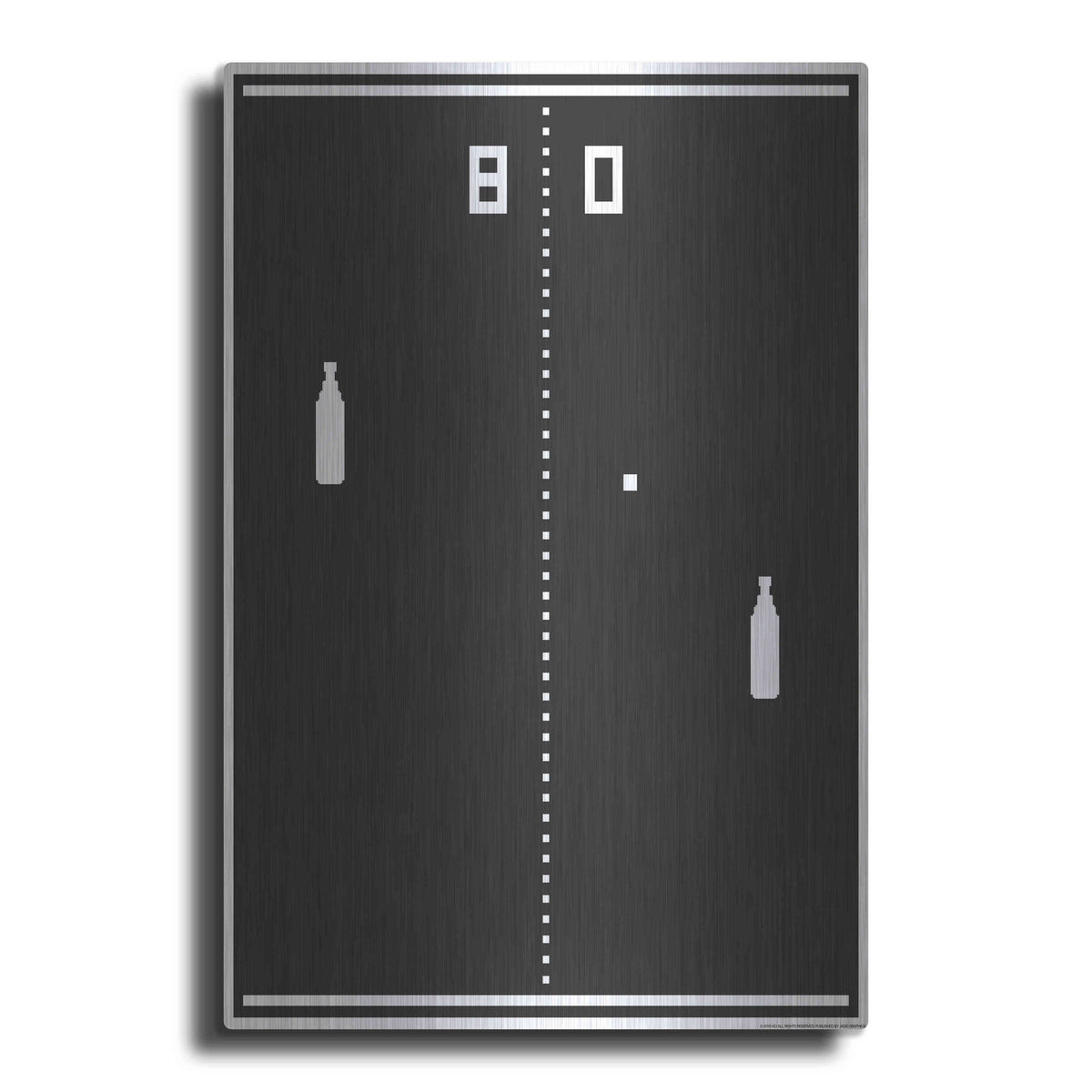 Luxe Metal Art 'New Pong' by JJ Brando, Metal Wall Art