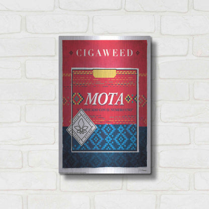 Luxe Metal Art 'Mota' by JJ Brando, Metal Wall Art,12x16