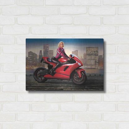 Luxe Metal Art 'Marilyn's Ride' by JJ Brando, Metal Wall Art,24x16
