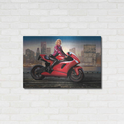 Luxe Metal Art 'Marilyn's Ride' by JJ Brando, Metal Wall Art,36x24
