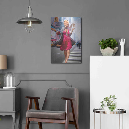 Luxe Metal Art 'Marilyn In The City' by JJ Brando, Metal Wall Art,16x24
