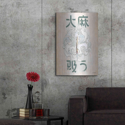 Luxe Metal Art 'Mota Smoke' by JJ Brando, Metal Wall Art,24x36