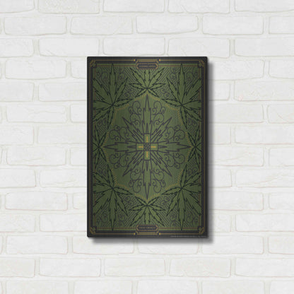 Luxe Metal Art '420 Green' by JJ Brando, Metal Wall Art,16x24