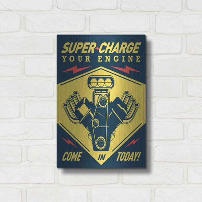 Luxe Metal Art 'Super Racing' by JJ Brando, Metal Wall Art,12x16