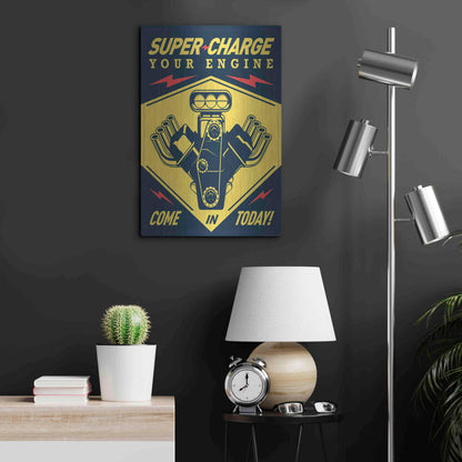 Luxe Metal Art 'Super Racing' by JJ Brando, Metal Wall Art,16x24