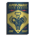 Luxe Metal Art 'Super Racing' by JJ Brando, Metal Wall Art