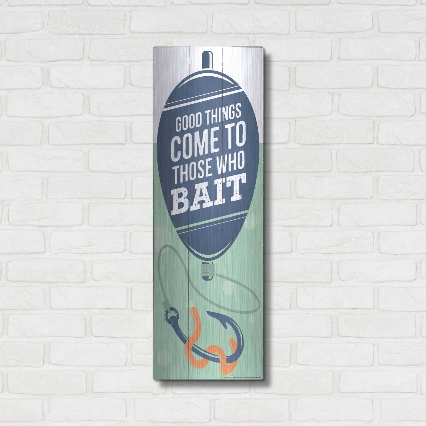 Luxe Metal Art 'Good Things' by JJ Brando, Metal Wall Art,12x36