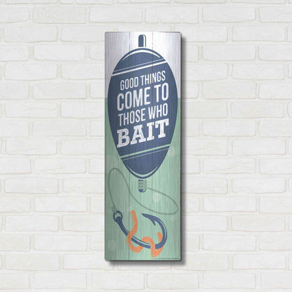 Luxe Metal Art 'Good Things' by JJ Brando, Metal Wall Art,12x36