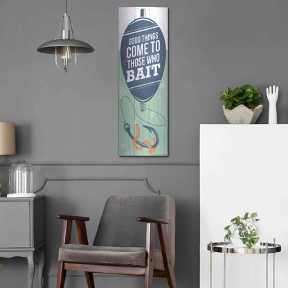 Luxe Metal Art 'Good Things' by JJ Brando, Metal Wall Art,12x36