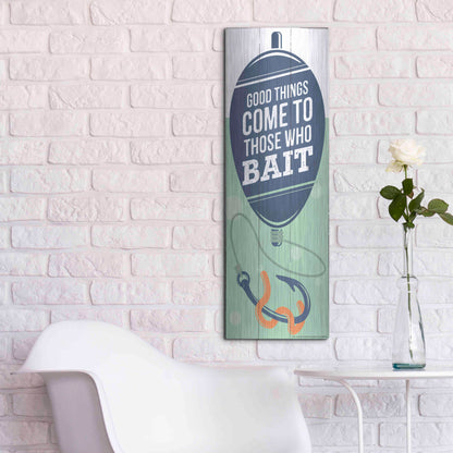 Luxe Metal Art 'Good Things' by JJ Brando, Metal Wall Art,12x36