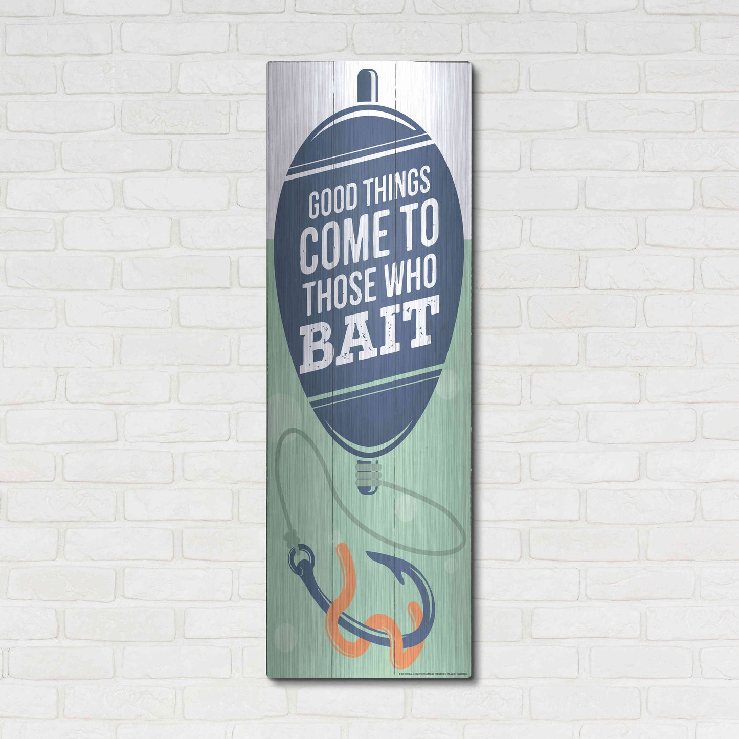 Luxe Metal Art 'Good Things' by JJ Brando, Metal Wall Art,16x48