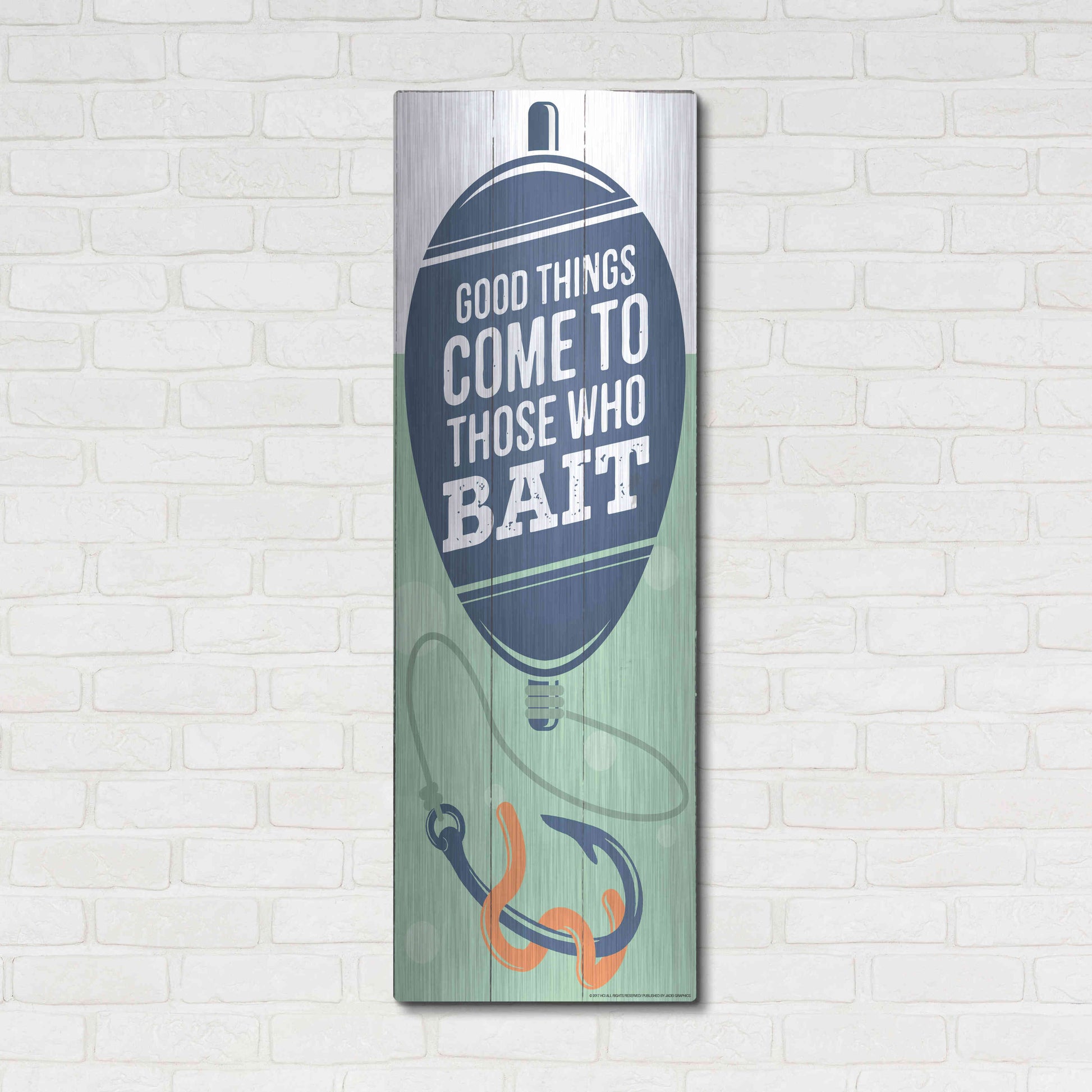 Luxe Metal Art 'Good Things' by JJ Brando, Metal Wall Art,16x48