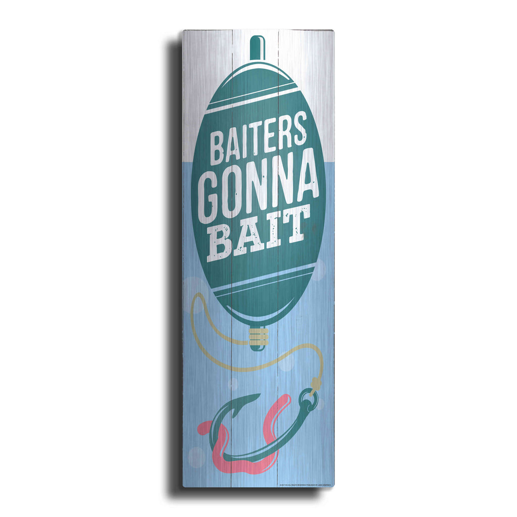Luxe Metal Art 'Baiters Gonna' by JJ Brando, Metal Wall Art