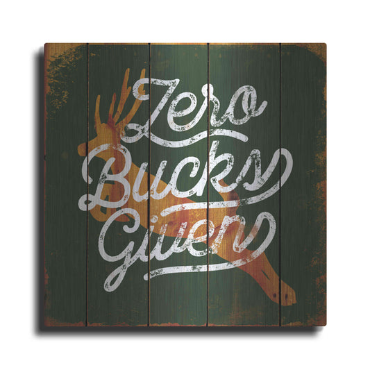 Luxe Metal Art 'Zero Bucks' by JJ Brando, Metal Wall Art