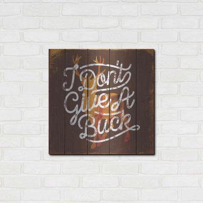 Luxe Metal Art 'Don'T Give A Buck' by JJ Brando, Metal Wall Art,24x24
