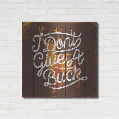 Luxe Metal Art 'Don'T Give A Buck' by JJ Brando, Metal Wall Art,36x36