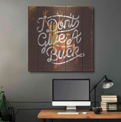 Luxe Metal Art 'Don'T Give A Buck' by JJ Brando, Metal Wall Art,36x36