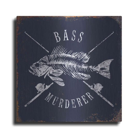 Luxe Metal Art 'Bass Murderer' by JJ Brando, Metal Wall Art