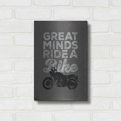 Luxe Metal Art 'Great Minds' by JJ Brando, Metal Wall Art,12x16