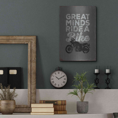 Luxe Metal Art 'Great Minds' by JJ Brando, Metal Wall Art,12x16