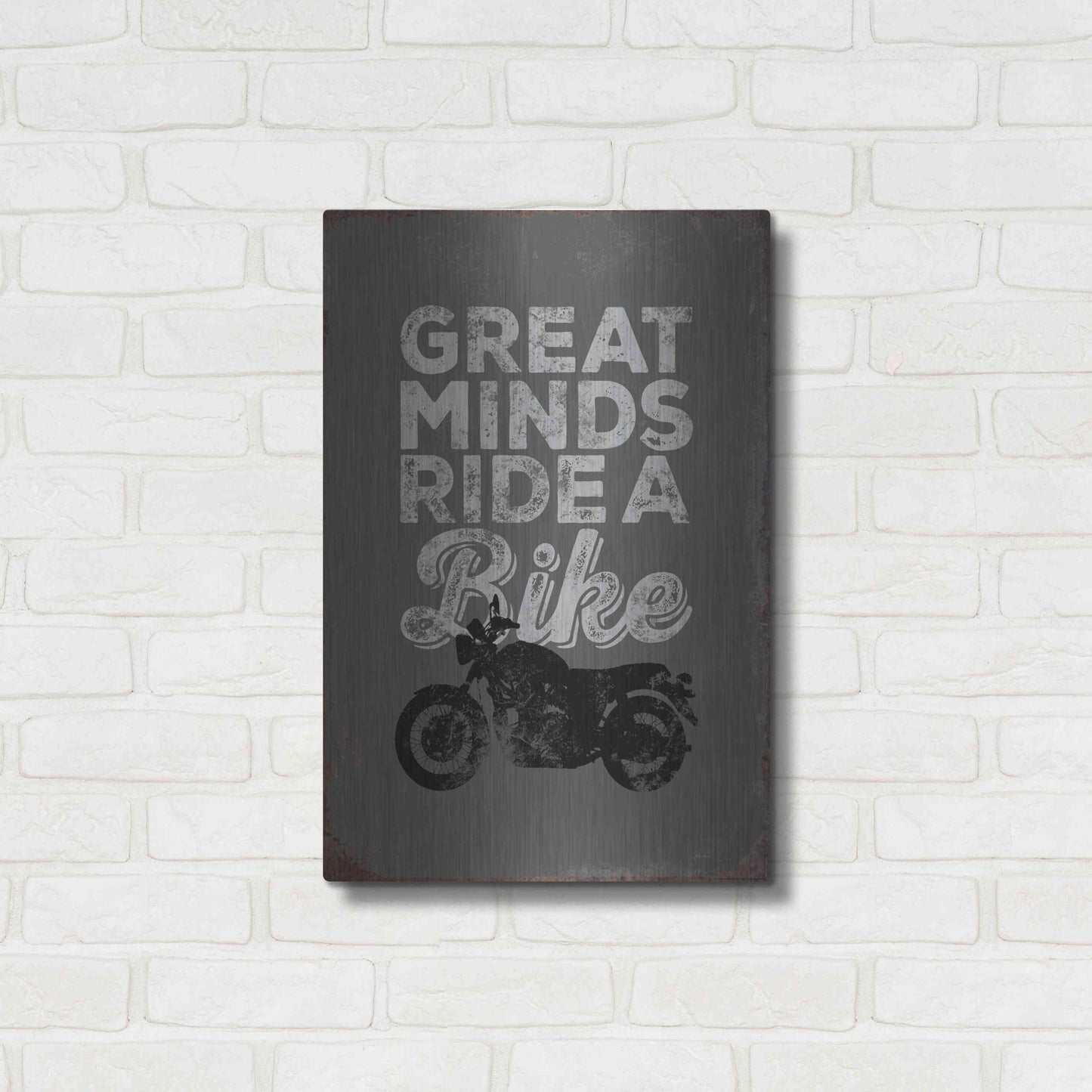 Luxe Metal Art 'Great Minds' by JJ Brando, Metal Wall Art,16x24