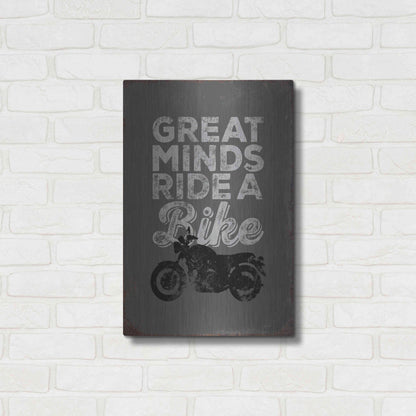 Luxe Metal Art 'Great Minds' by JJ Brando, Metal Wall Art,16x24