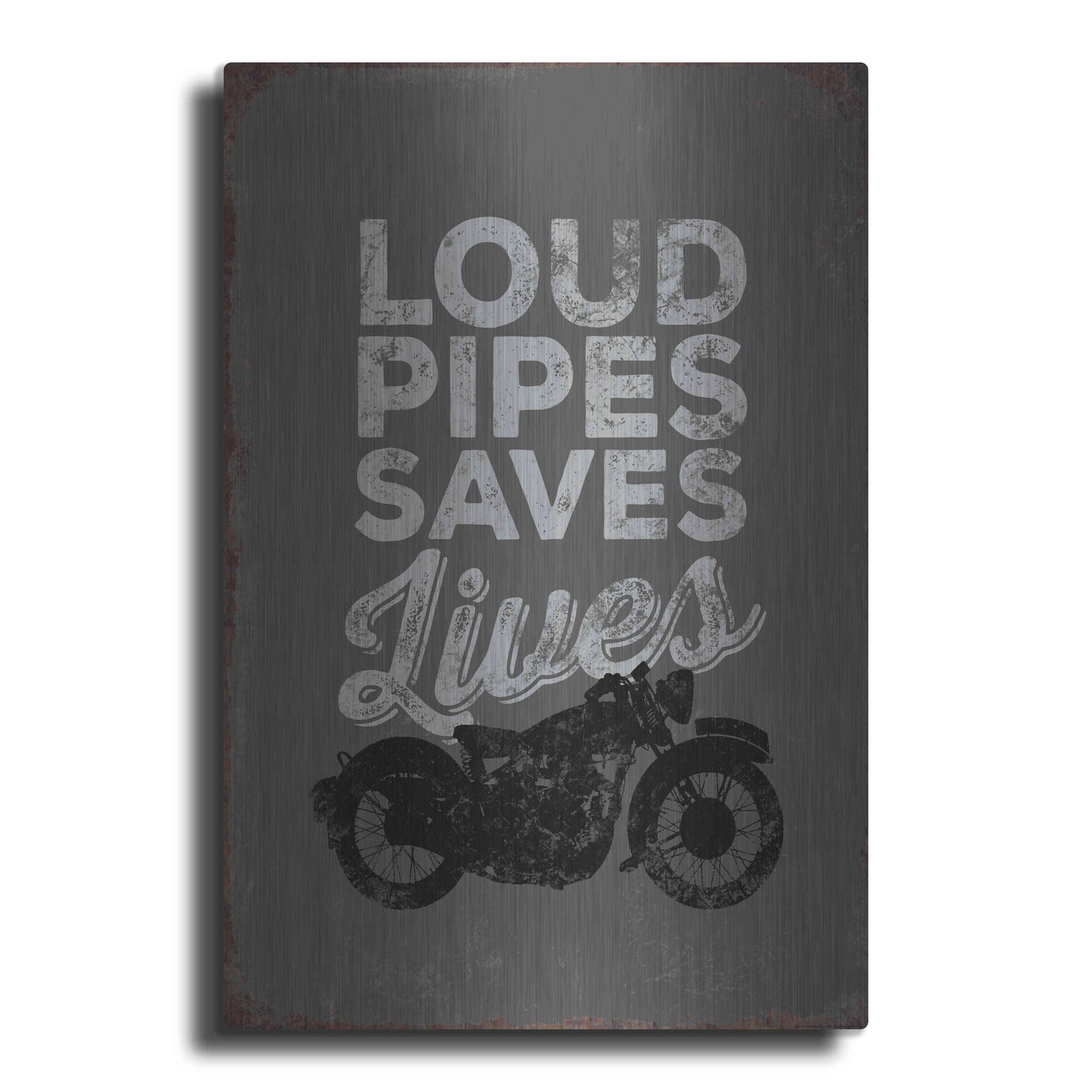 Luxe Metal Art 'Loud Pipes' by JJ Brando, Metal Wall Art