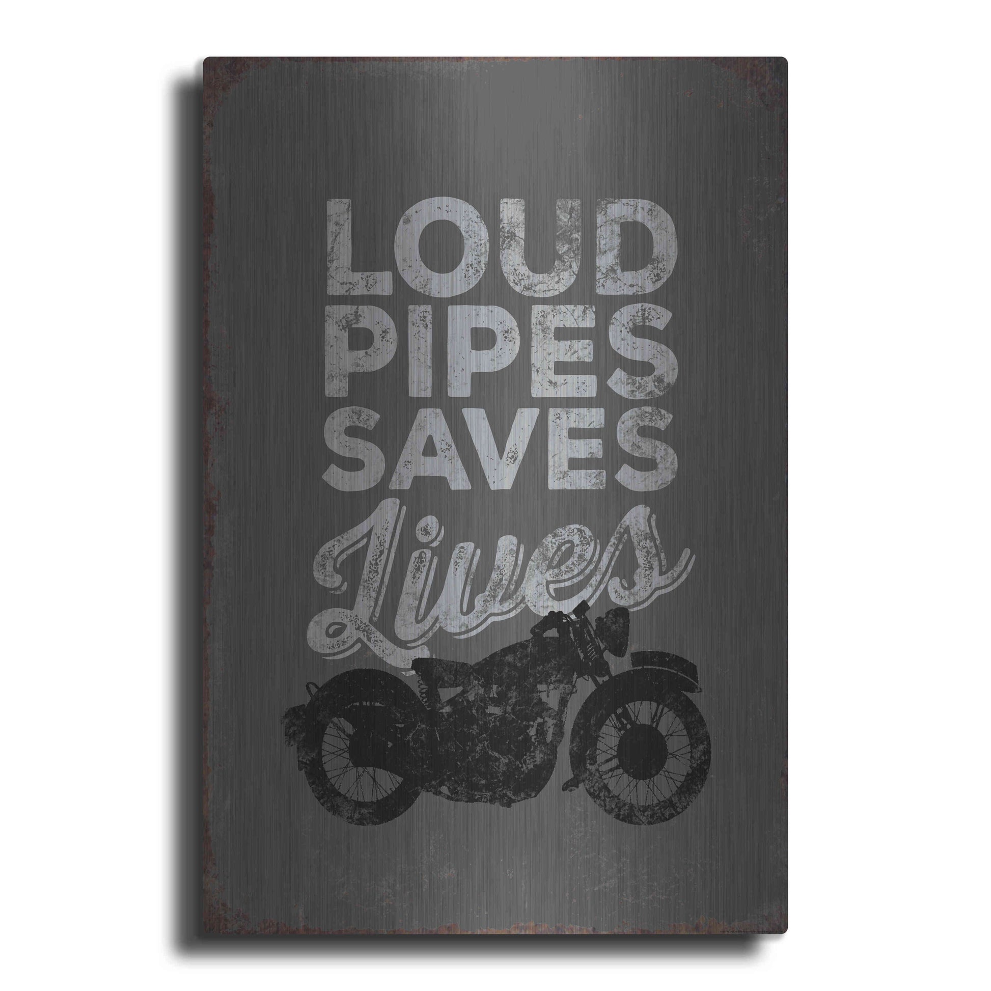Luxe Metal Art 'Loud Pipes' by JJ Brando, Metal Wall Art