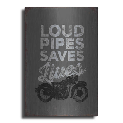 Luxe Metal Art 'Loud Pipes' by JJ Brando, Metal Wall Art