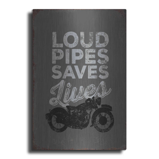 Luxe Metal Art 'Loud Pipes' by JJ Brando, Metal Wall Art
