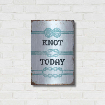 Luxe Metal Art 'Knot Today' by JJ Brando, Metal Wall Art,16x24