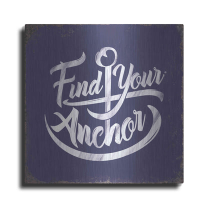 Luxe Metal Art 'Find Anchor' by JJ Brando, Metal Wall Art