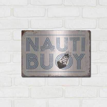 Luxe Metal Art 'Nautibuoy' by JJ Brando, Metal Wall Art,16x12