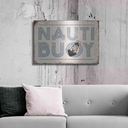 Luxe Metal Art 'Nautibuoy' by JJ Brando, Metal Wall Art,36x24
