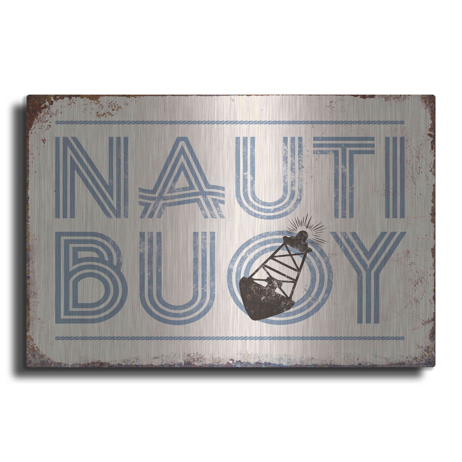 Luxe Metal Art 'Nautibuoy' by JJ Brando, Metal Wall Art