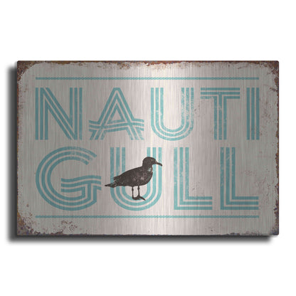 Luxe Metal Art 'Nautigull' by JJ Brando, Metal Wall Art