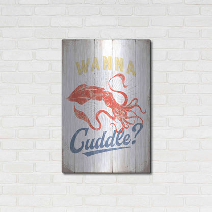 Luxe Metal Art 'Wanna Cuddle' by JJ Brando, Metal Wall Art,24x36