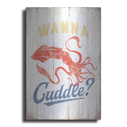 Luxe Metal Art 'Wanna Cuddle' by JJ Brando, Metal Wall Art