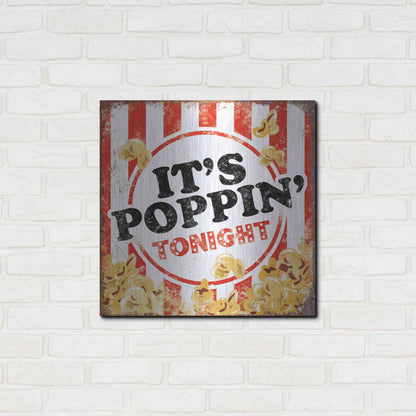 Luxe Metal Art 'It's Poppin' by JJ Brando, Metal Wall Art,24x24