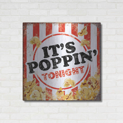 Luxe Metal Art 'It's Poppin' by JJ Brando, Metal Wall Art,36x36