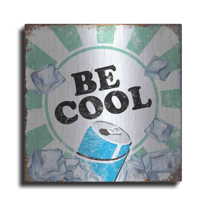 Luxe Metal Art 'Be Cool' by JJ Brando, Metal Wall Art