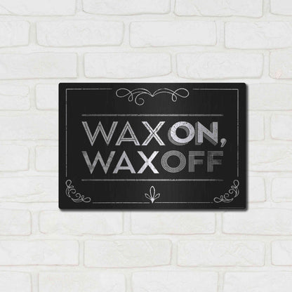 Luxe Metal Art 'Wax On' by JJ Brando, Metal Wall Art,16x12