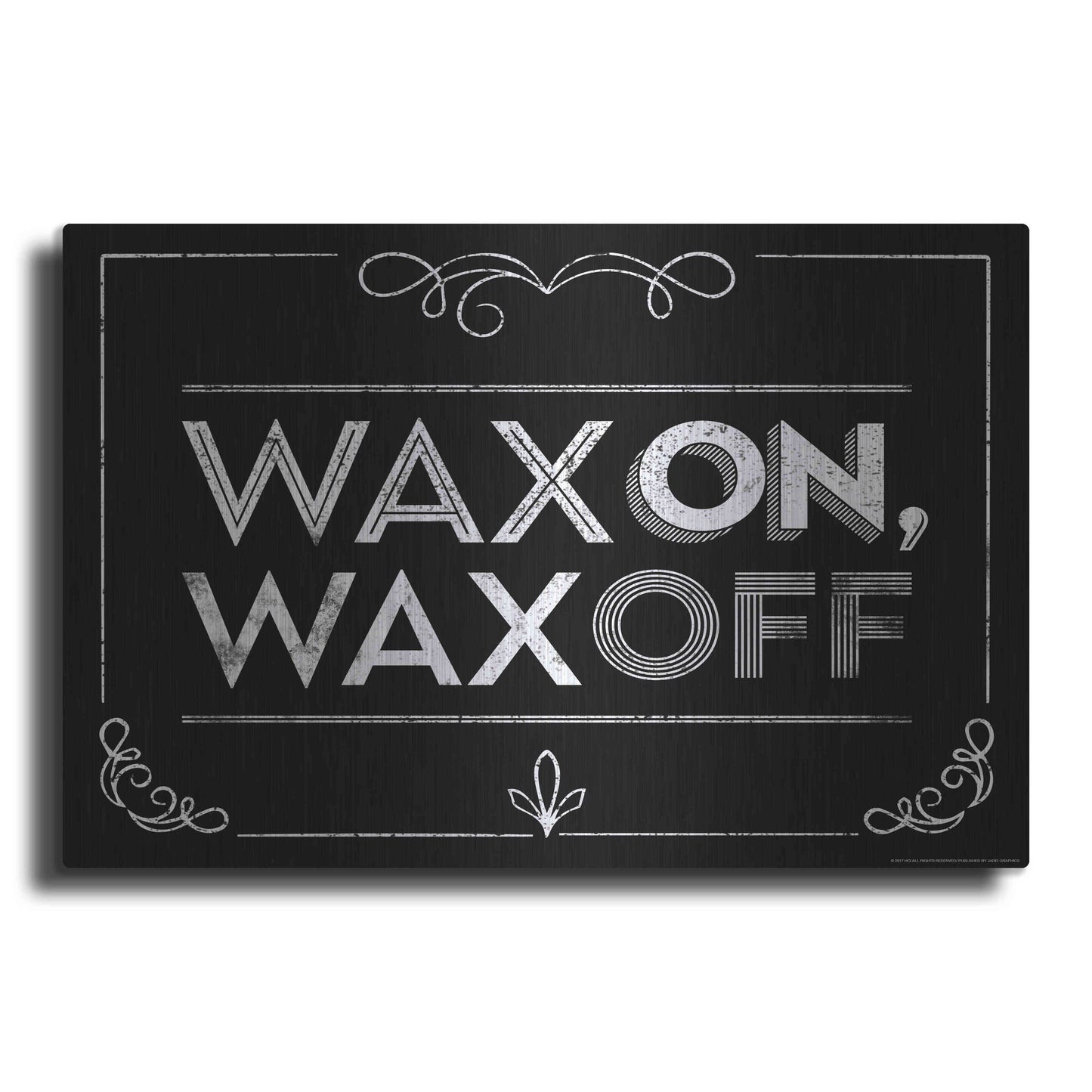 Luxe Metal Art 'Wax On' by JJ Brando, Metal Wall Art