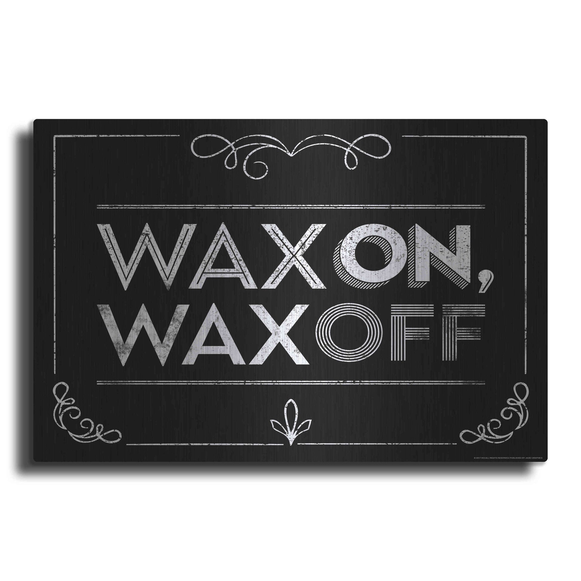 Luxe Metal Art 'Wax On' by JJ Brando, Metal Wall Art