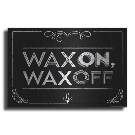 Luxe Metal Art 'Wax On' by JJ Brando, Metal Wall Art