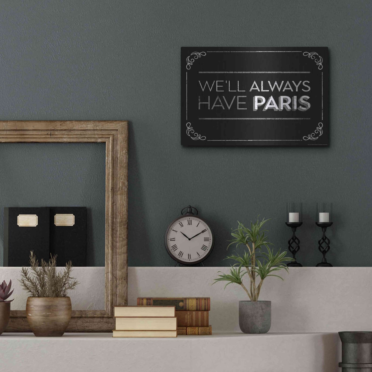 Luxe Metal Art 'Have Paris' by JJ Brando, Metal Wall Art,16x12