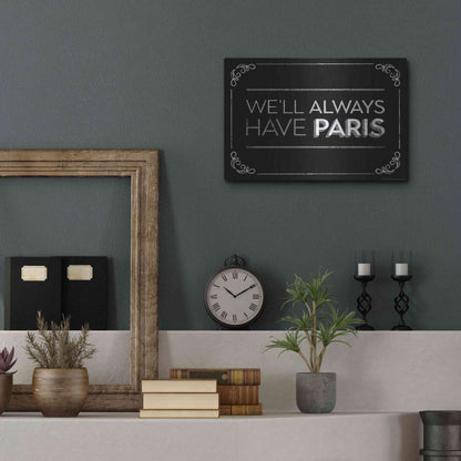 Luxe Metal Art 'Have Paris' by JJ Brando, Metal Wall Art,16x12