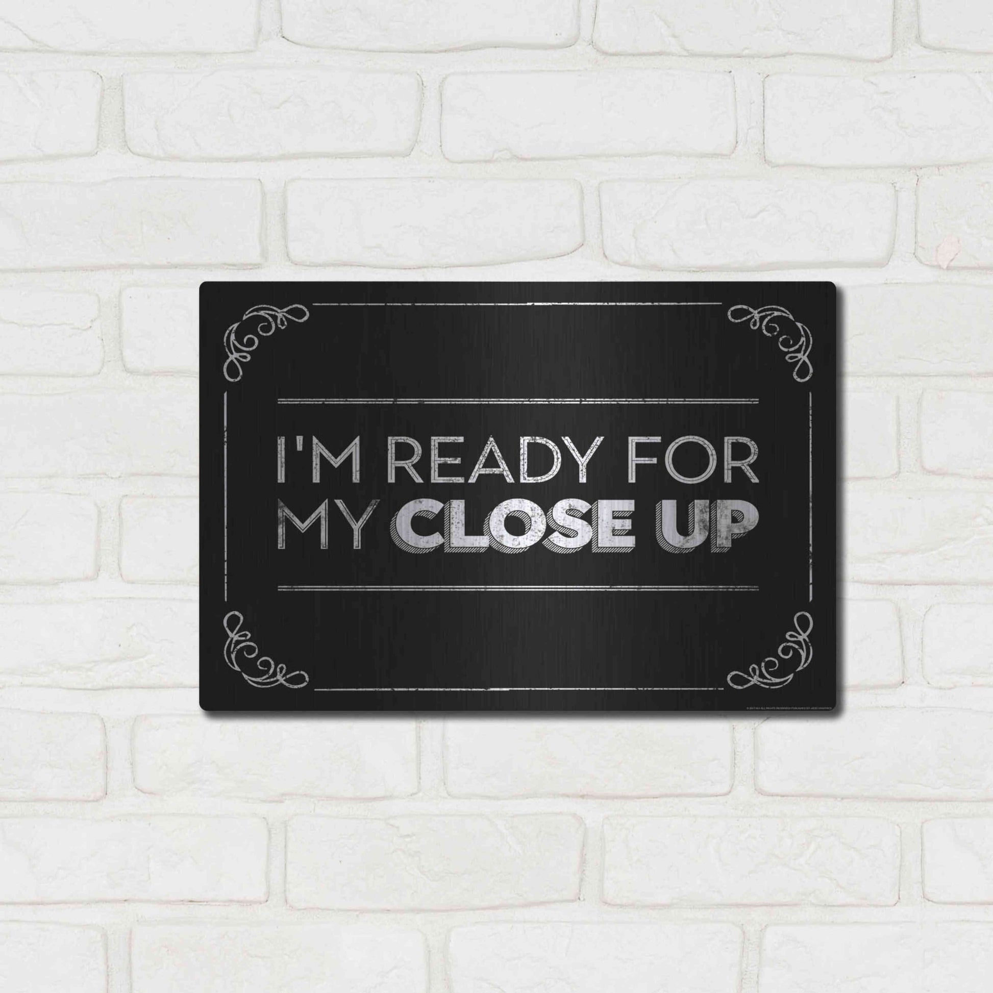 Luxe Metal Art 'Close Up' by JJ Brando, Metal Wall Art,16x12